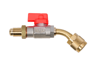 REFCO CA-1/4″SAE-R-45°- Rutulinis vožtuvas 1/4″ SAE