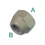 REFCO NRS4-108/10 – Trumpa kaltinė redukcinė veržlė 5/8” x 1/2” (Gallery Image #1)
