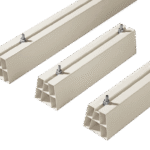 Pastatoma atrama PVC 80 × 80 mm, LG1000, 300 kg, RAL 1013 (Gallery Image #1)