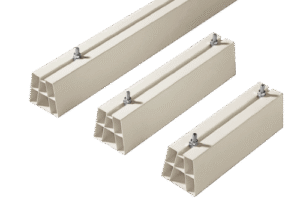 Pastatoma atrama PVC 80 × 80 mm, LG1000, 300 kg, RAL 1013