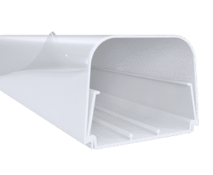 Vecamco EuroSplit Kanalas plastikinis su apsaugine plėvele 80x60mm 2 metrai